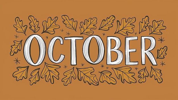 Photo a poster for the october october of october