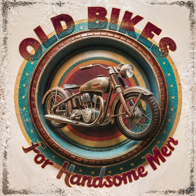 a poster for old bikers for men who are for men