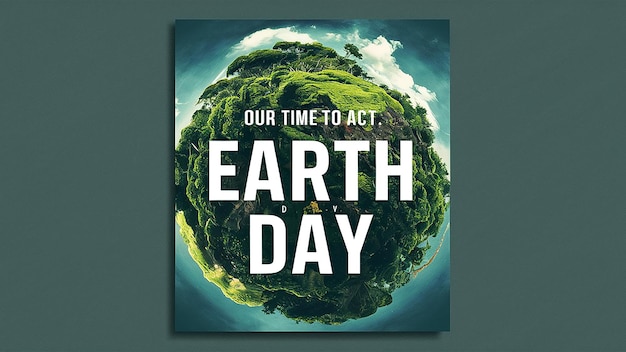 a poster for our earth day is a day to act day