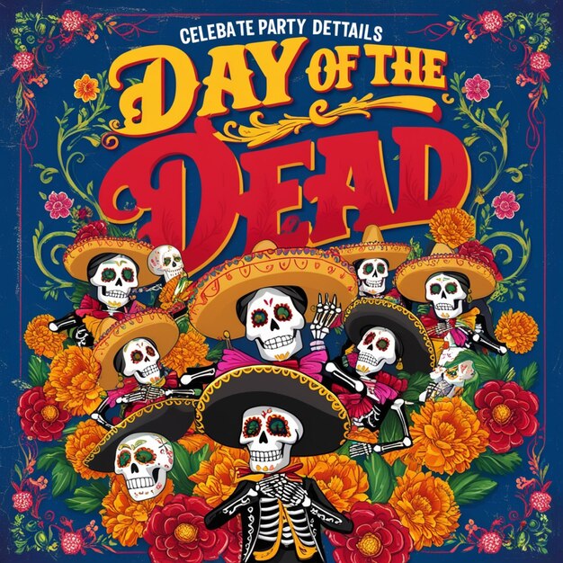 a poster for the party of the dead of the dead