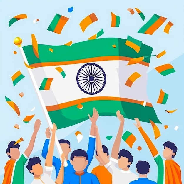 a poster of people with a flag that says quot india quot