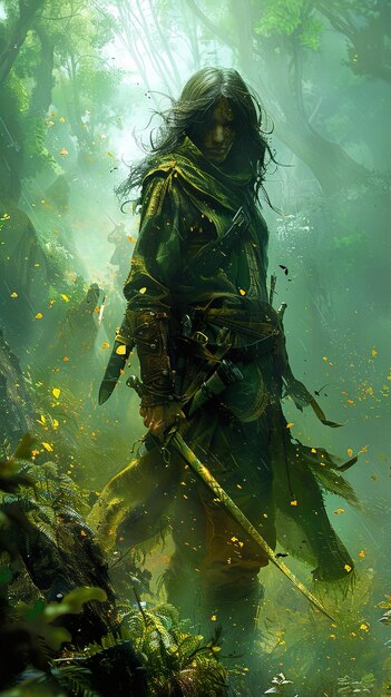 a poster of a pirate with a sword in the water