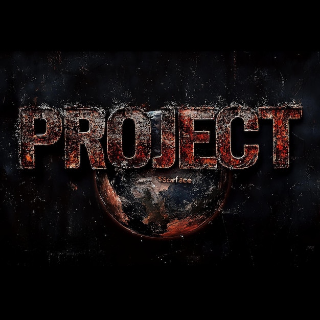 a poster for project project with the word project on it