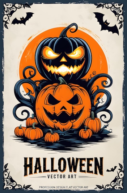 a poster for the pumpkin pumpkins with a pumpkin face on it