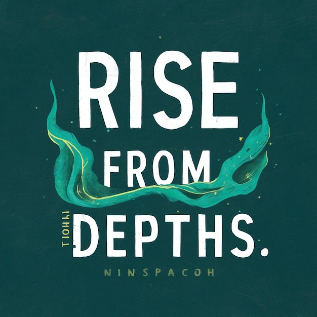 a poster for rise from deep waters has a fish on it