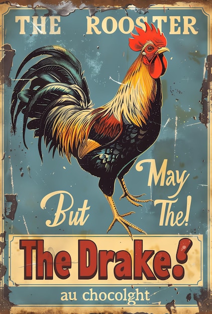 a poster for the rooster may the name the golden rooster