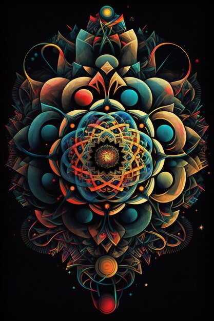 A poster for the sacred geometry.