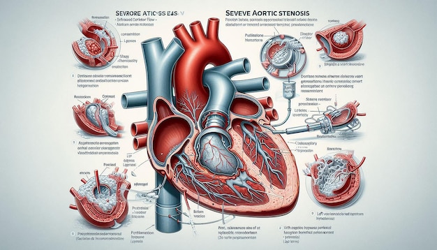 a poster showing the anatomy of the heart and the human heart