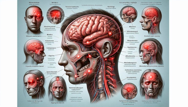 a poster showing the brain and brain parts