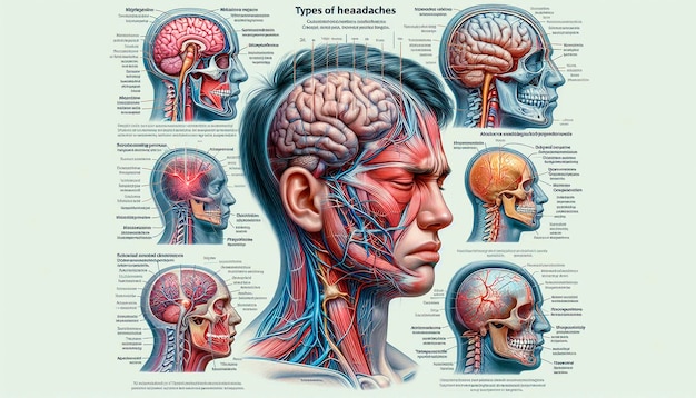 a poster showing the brain and brain of the person