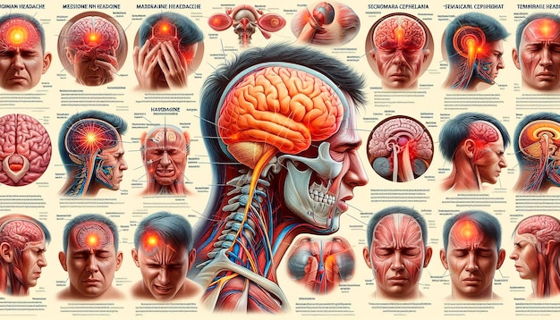 a poster showing the brain and brain