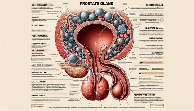 Photo a poster showing a diagram of a human anatomy