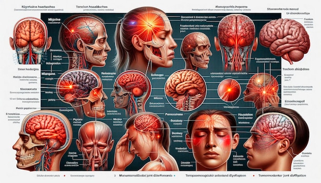 a poster showing the different types of human brain