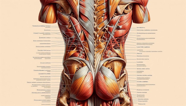 a poster showing the muscles of the human body