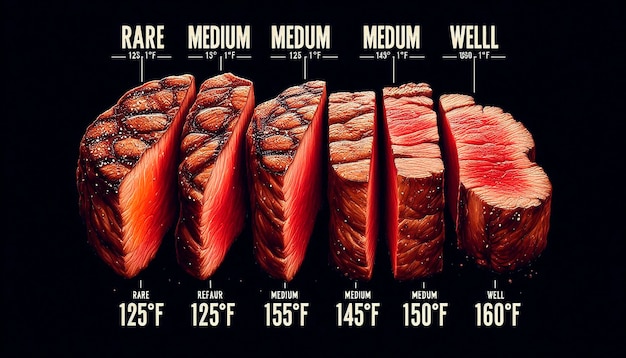 Photo a poster showing a picture of meat and the time is 3  00