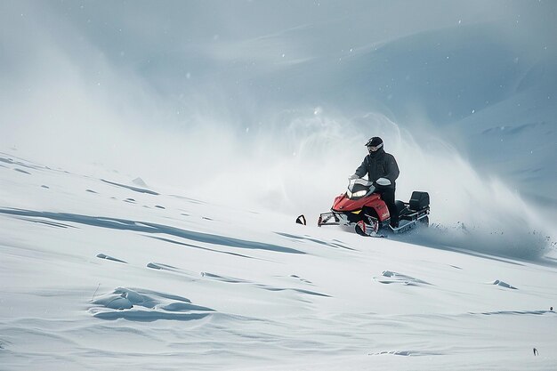 a poster of a skier in red is going down a hill