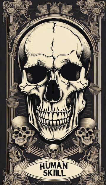 a poster for a skull called a skull