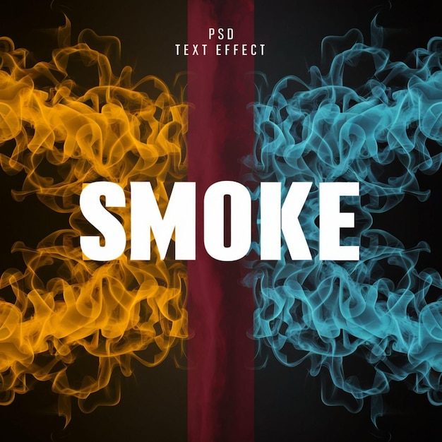 Photo a poster for smoke and a red pole with the words smoke