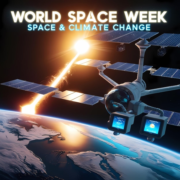 a poster for the space shuttle week and the earth and earth