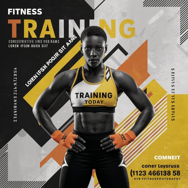 a poster for a sport sport event called fitness fitness