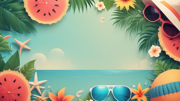 a poster for summer is shown Background Very Cool