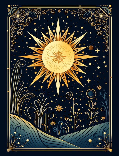 a poster for the sun and the stars