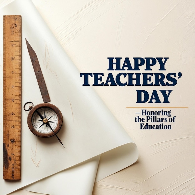 a poster for the teachers day of education