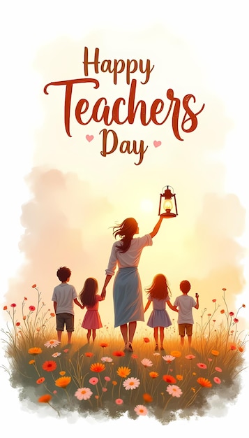 a poster for a teachers day with a quote from the teacher of the teacher