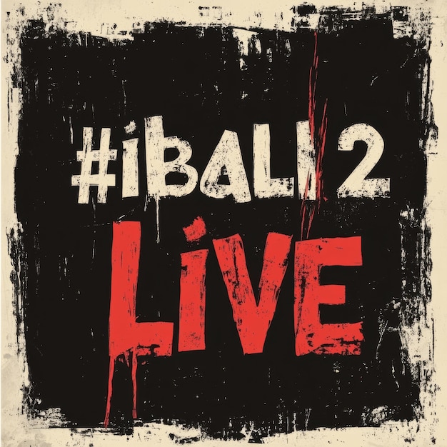 a poster that says 2 live live on it