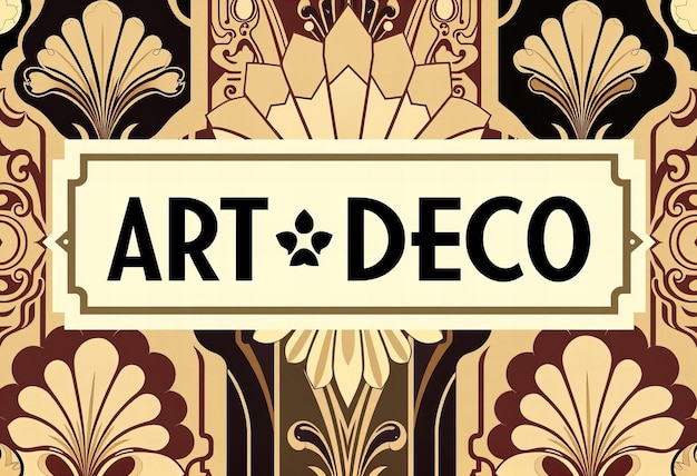 a poster that says art deco on it