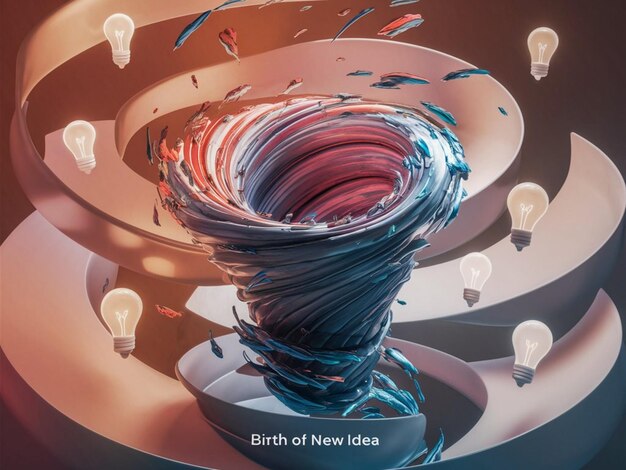 a poster that says baby of new idea