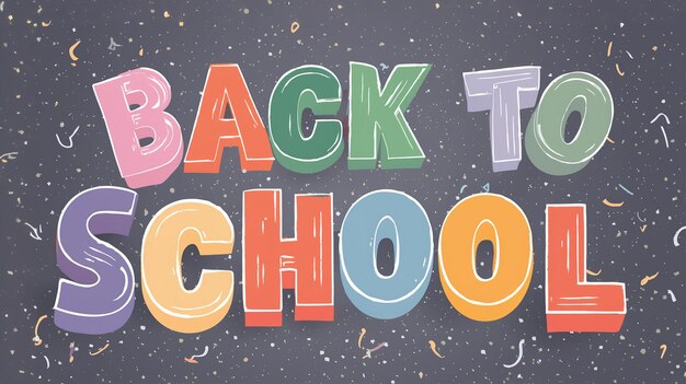 a poster that says back to school written in green and red