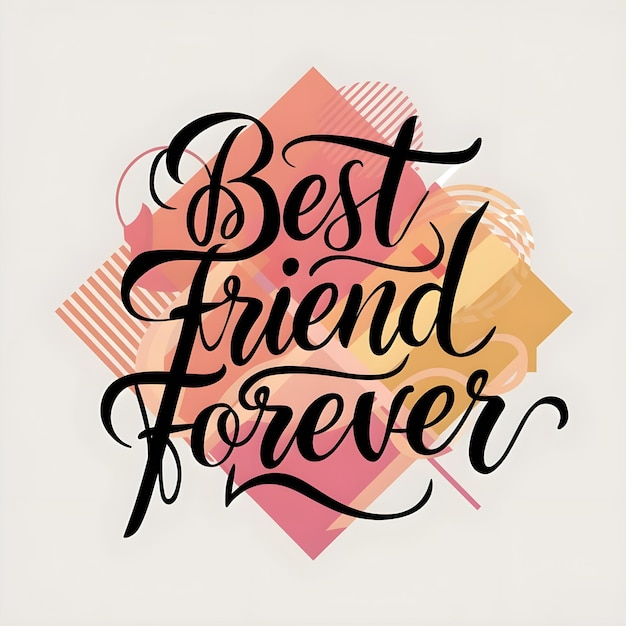 a poster that says best friend forever