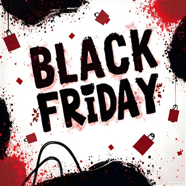 Photo a poster that says black friday friday on it