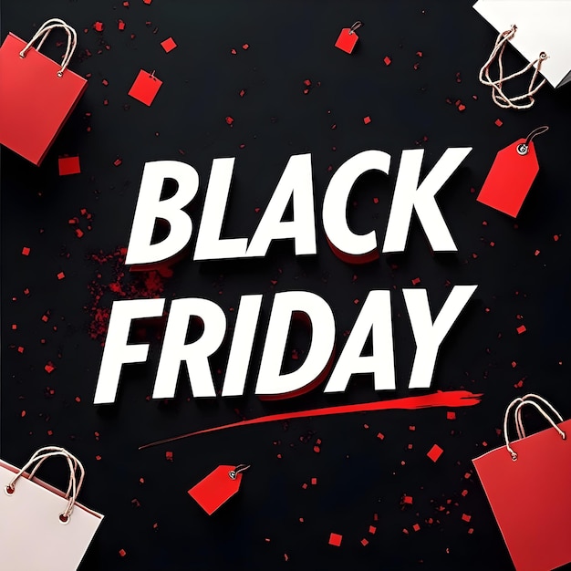 a poster that says black friday on it