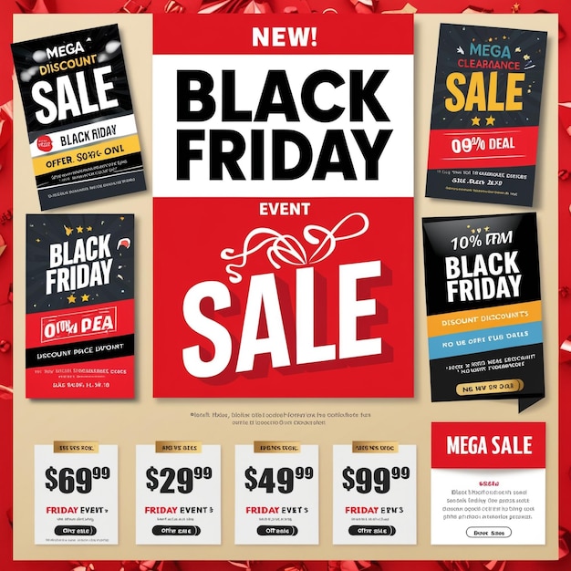 Photo a poster that says black friday sale on it