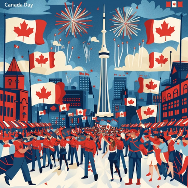 a poster that says canada on it that is for canada