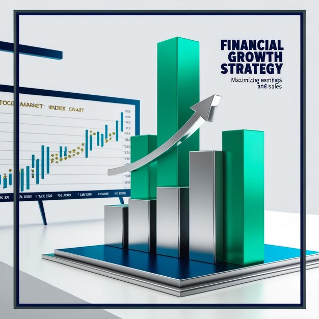 Photo a poster that says financial growth on it