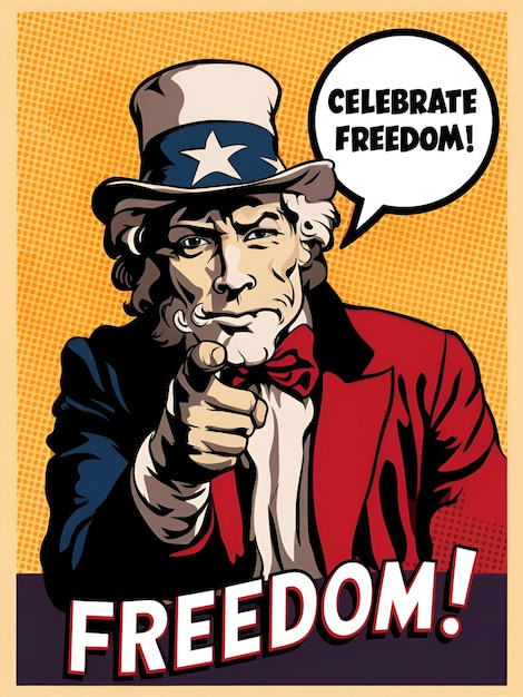 a poster that says freedom on it