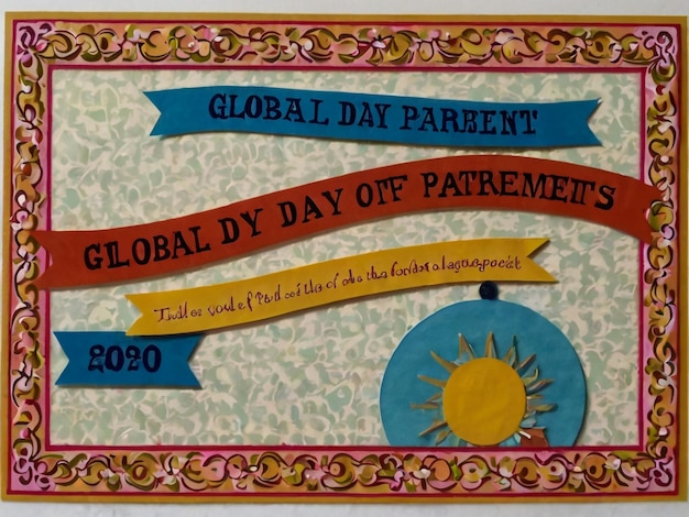 a poster that says global day on it