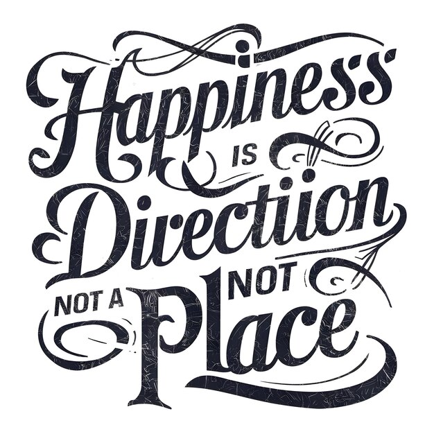 a poster that says happiness is not a place not is not allowed