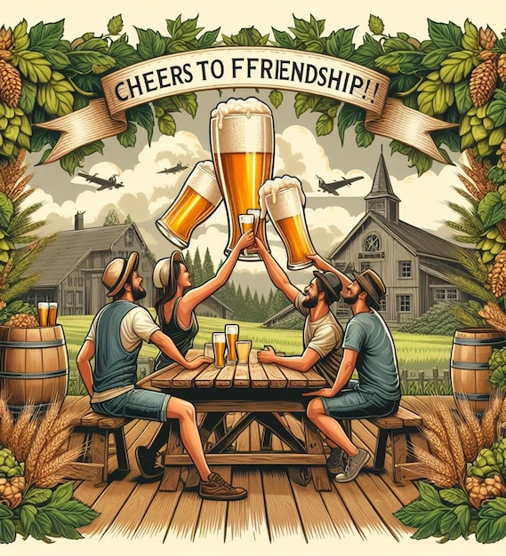 a poster that says happy friendship to be friends