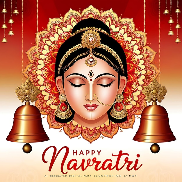 a poster that says happy navrat on it