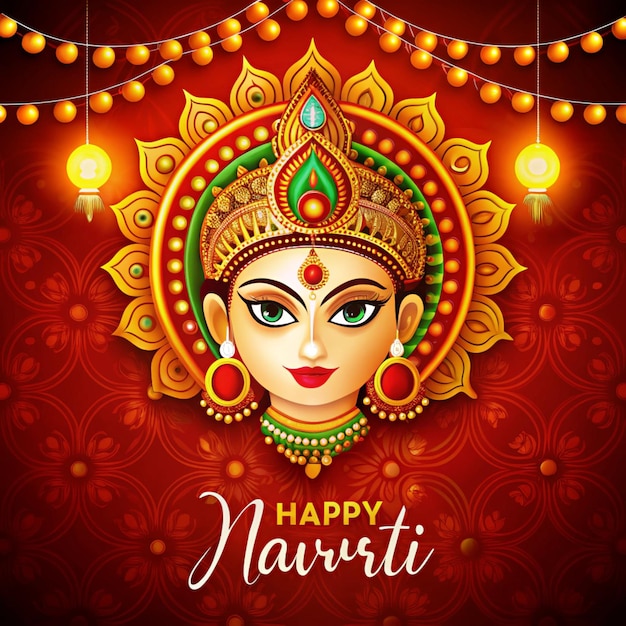 a poster that says happy navrat on it