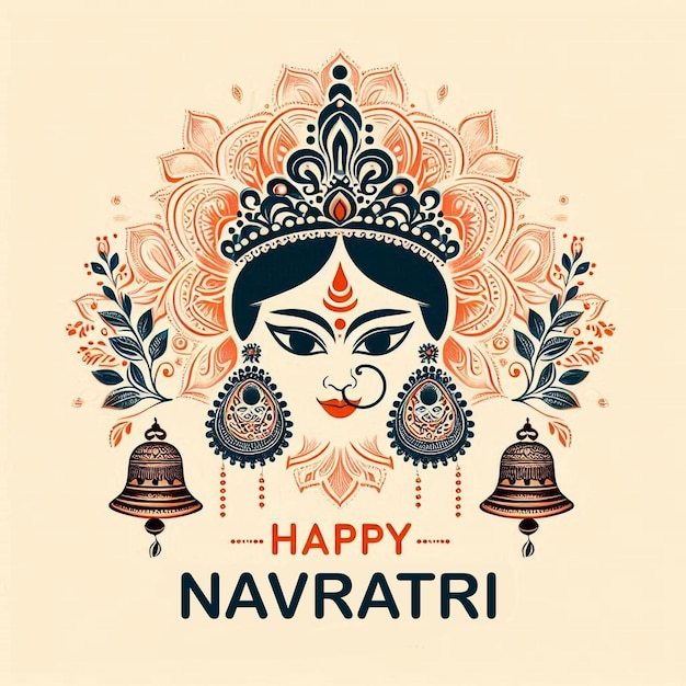 a poster that says happy navratura on it