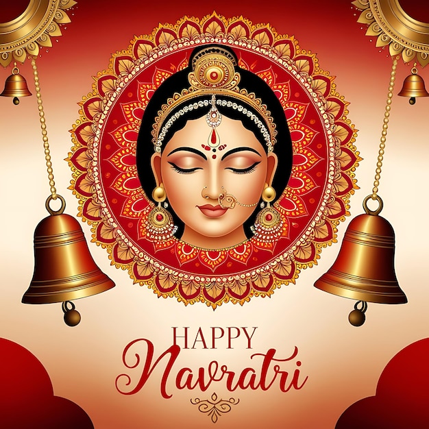 a poster that says happy navratura on it