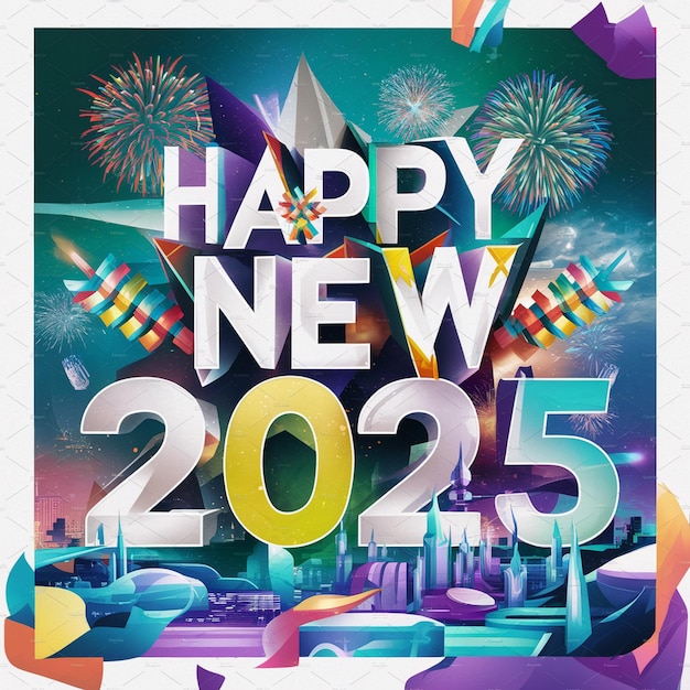 a poster that says happy new year on it