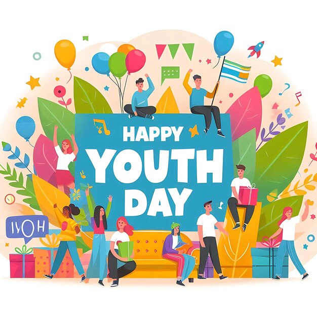 a poster that says happy youth on it