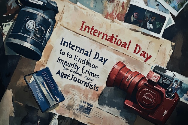 Photo a poster that says  international day  with a red fire hydrant