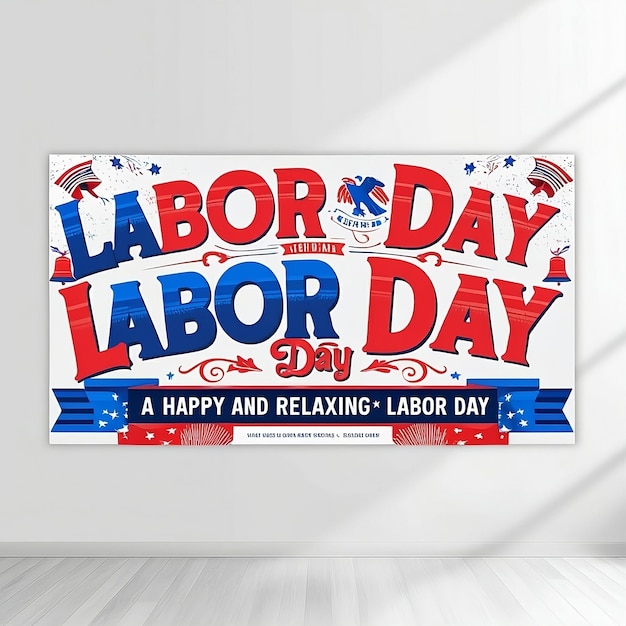 a poster that says labor day